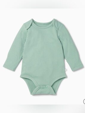 Baby Mori Ribbed Long Sleeve Bodysuit